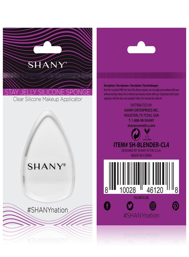 SHANY Stay Jelly Silicone Sponge - Clear & Non-Absorbent Makeup Blending Sponge for Flawless Application with Foundation - HOURGLASS - Image 3